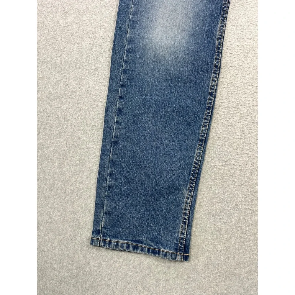 Levis 505 Jeans Mens 32x34 Blue Denim Regular Fit Stretch Straight Leg